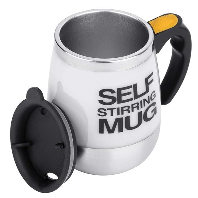 Hands-Free Self-Stirring Stainless Steel Cup