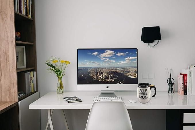 Hands-Free Self-Stirring Stainless Steel Cup