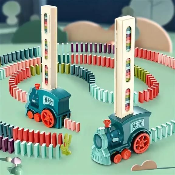The Auto-Placing Domino Train Set (40 Pcs)
