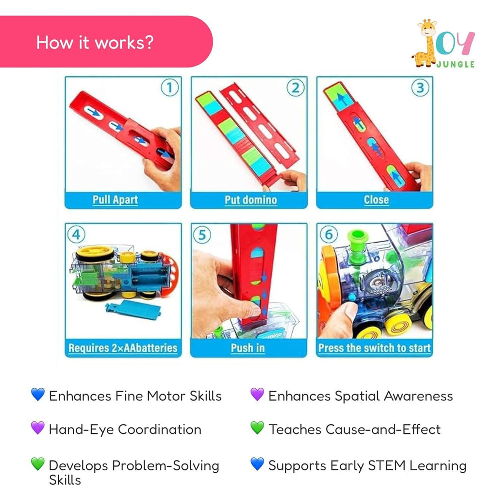 The Auto-Placing Domino Train Set (40 Pcs)