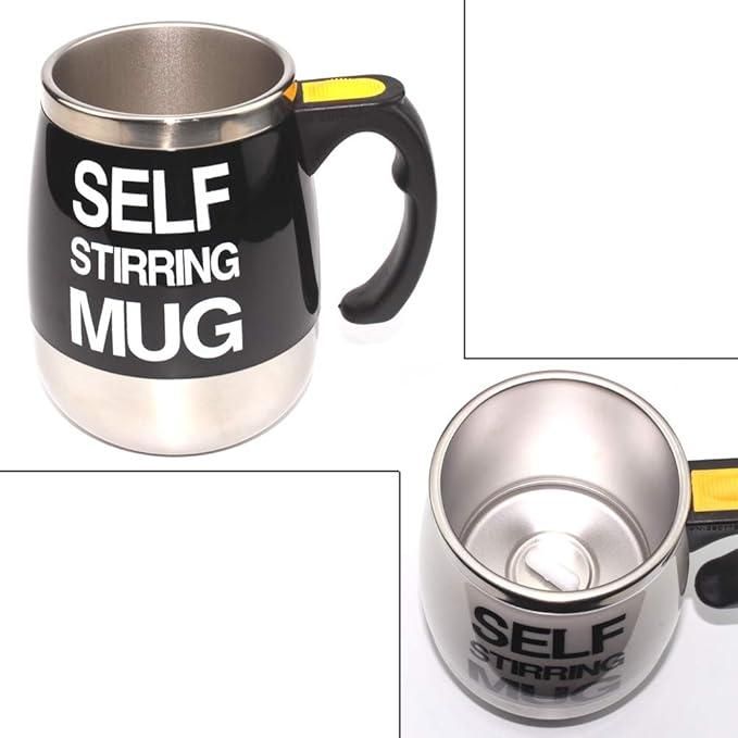 Hands-Free Self-Stirring Stainless Steel Cup