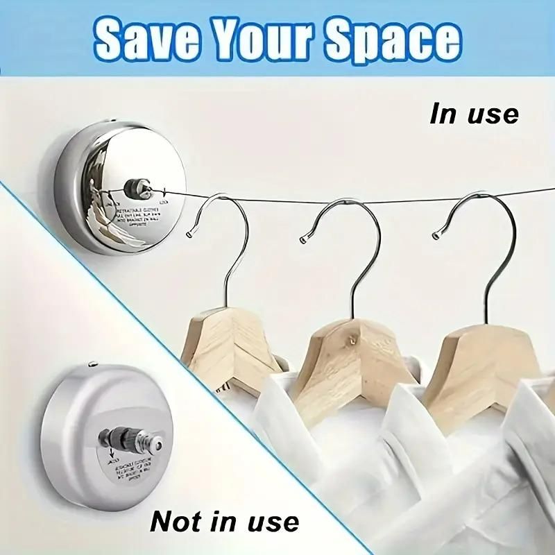 The Sleek Stainless Steel Retractable Clothesline