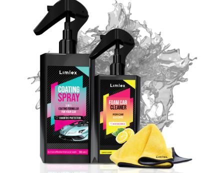 Showroom Shine 2-in-1 Combo: Quick Foam Cleaner (200ml) & Protective Coating Spray (200ml)