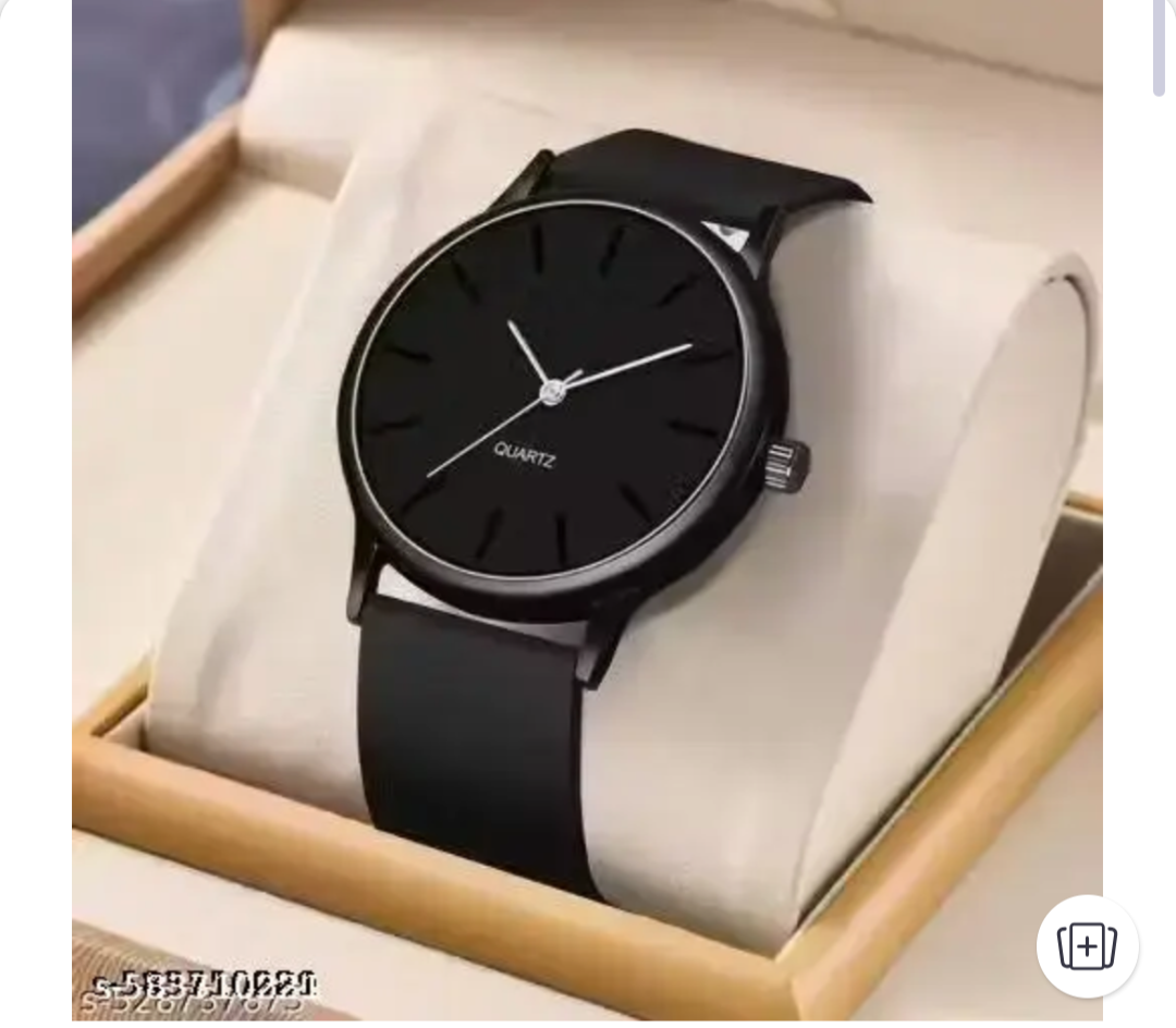 Men Premium Quartz Watch Black
