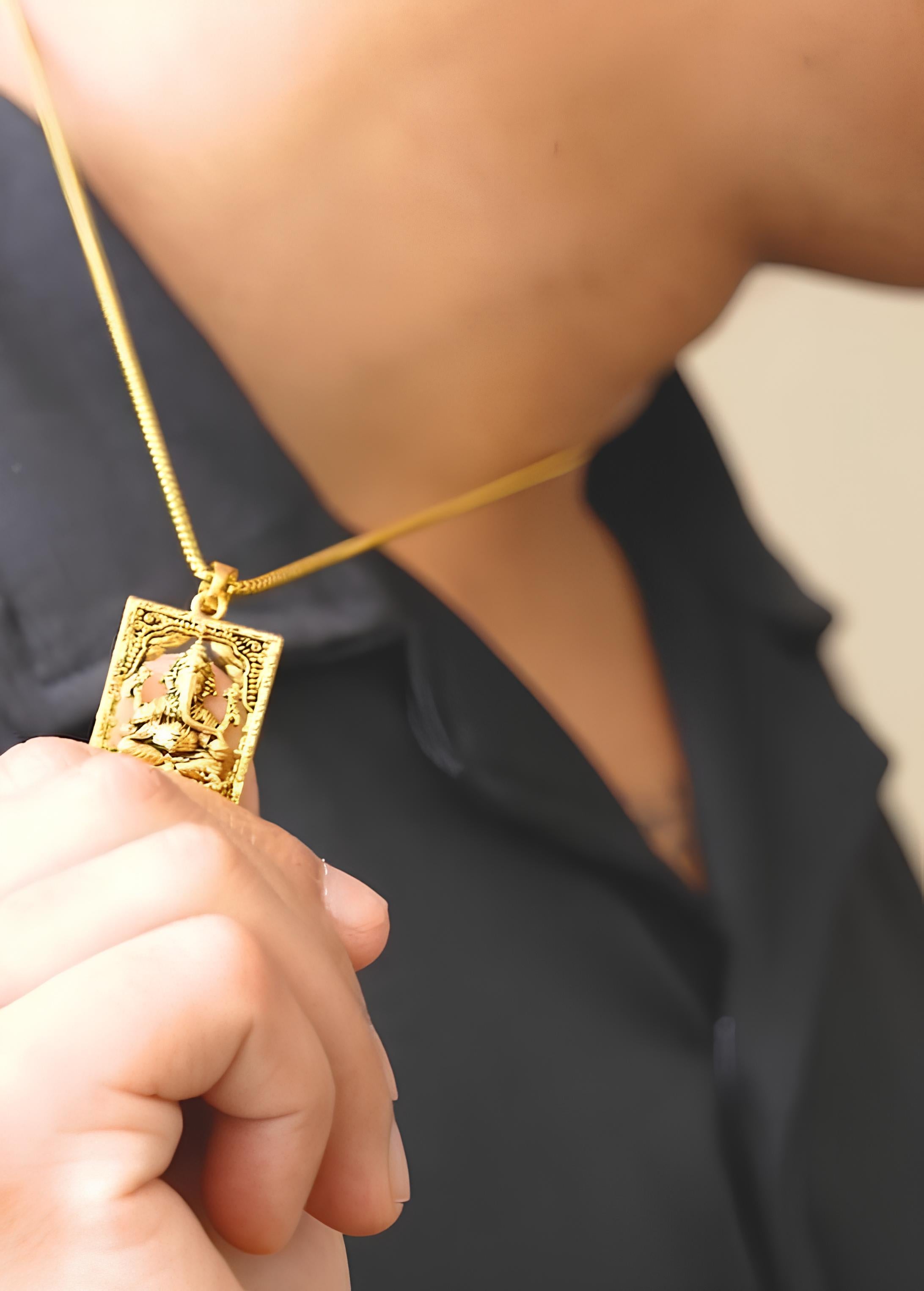 Gold Plated Ganeshji Pendant ✨